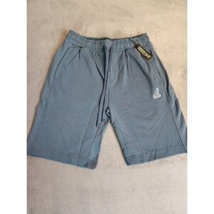 New Kangol Men's Blue Logo Fleece Sweatshort Shorts Small S Pockets NWT